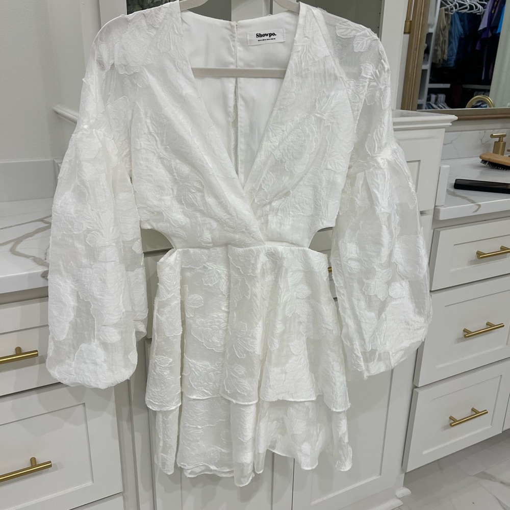 White dress worn once for engagements!